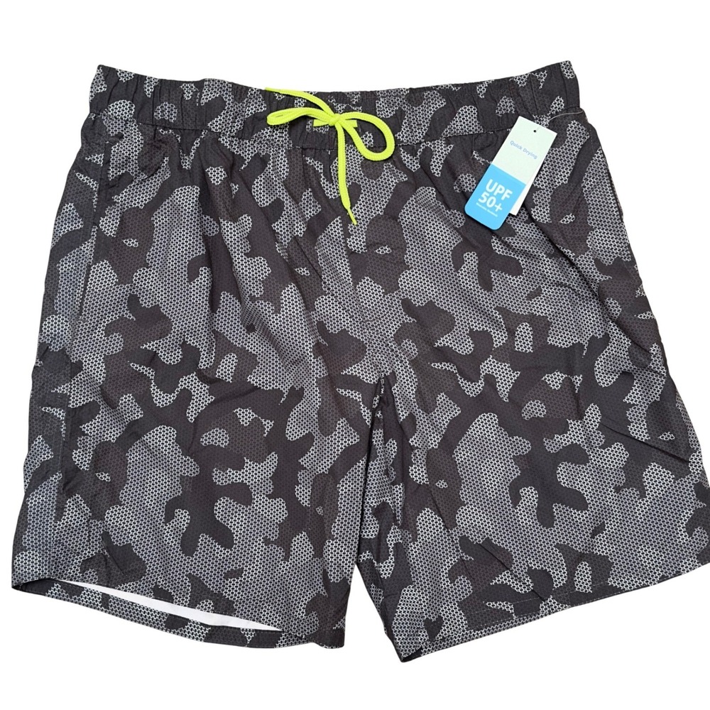 New Mens XL 38" Swim Trunks Lined Pockets QuickDry UPF50+ Swimming Shorts Beach
